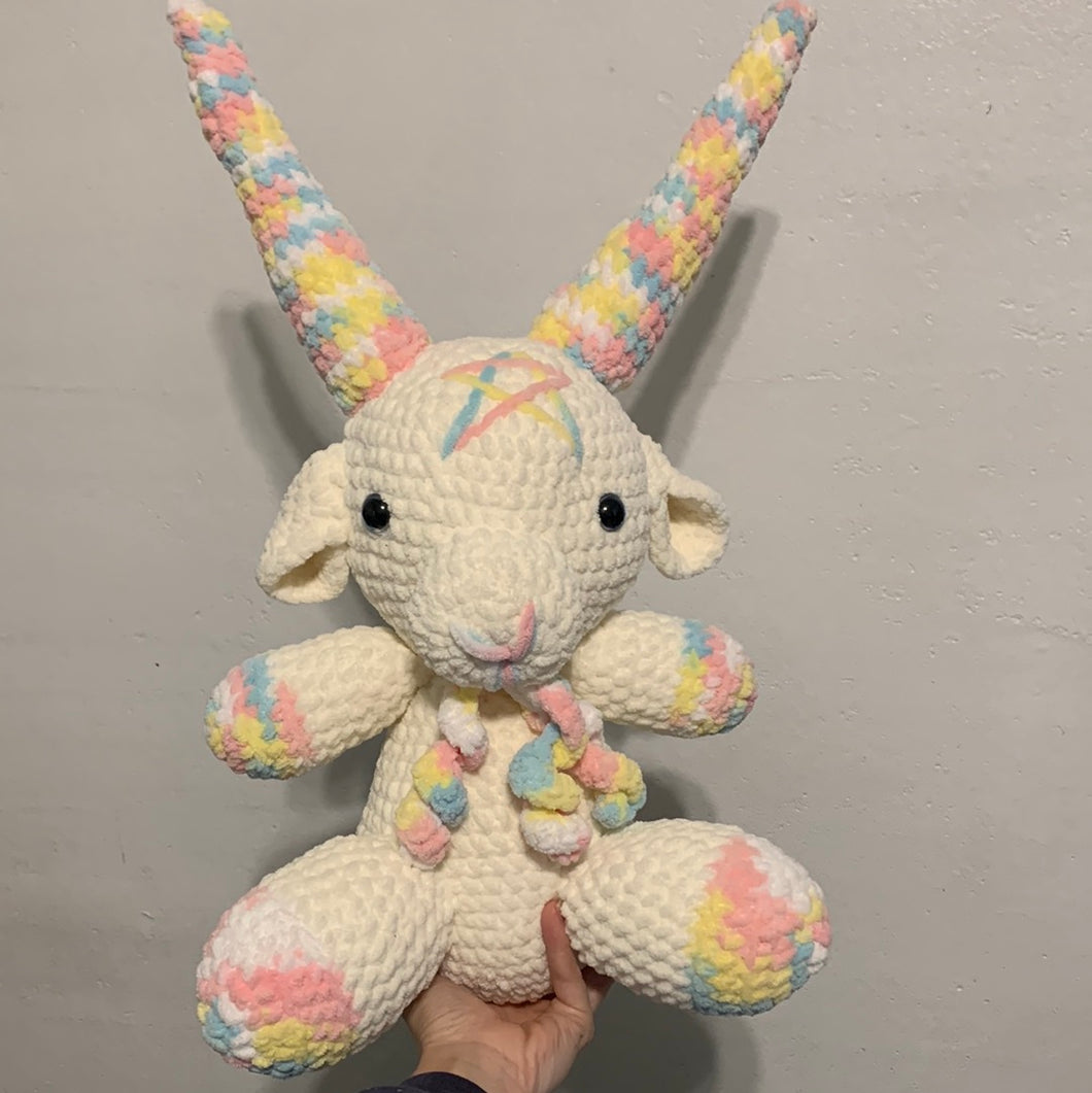Crocheted Amigurumi Baphomet 20”