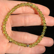 Load image into Gallery viewer, 4.8mm Peridot Bracelet 7.25&quot;
