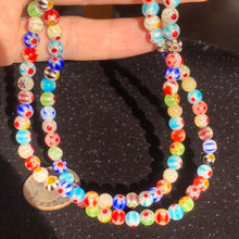 Load image into Gallery viewer, 13.25&quot; Flower Power Necklace 6mm beads
