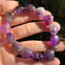 Load image into Gallery viewer, Amethyst 15mm Heart Bracelet-Only One!
