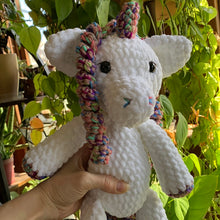 Load image into Gallery viewer, Crocheted Amigurumi Unicorn 16”
