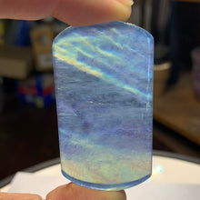 Load image into Gallery viewer, High Quality Aquamarine Palm Stone 57mm x 32mm 30 Gram
