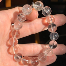 Load image into Gallery viewer, 11mm Clear Quartz Bracelet 7.25”
