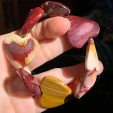 Load image into Gallery viewer, Mookaite 30mm Heart Bracelet-Only One!
