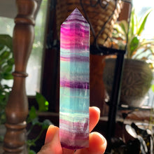 Load image into Gallery viewer, New! Rainbow and Lavender Fluorite Towers
