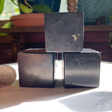 Load image into Gallery viewer, 1.5&quot; Shungite Cube with Pyrite
