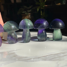 Load image into Gallery viewer, AA Fluorite Mushrooms 1.4”-1.6” Several to choose from
