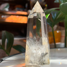 Load image into Gallery viewer, 3.2” Black Tourmalated AA Quartz Point 160 grams
