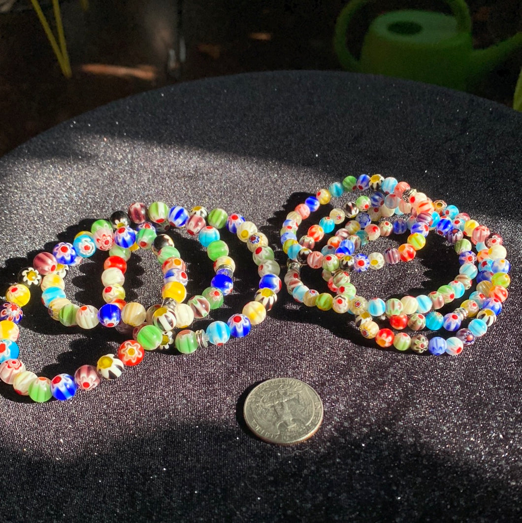 $5 Flower Power Bracelets-2 bead sizes to choose from!