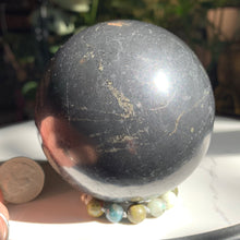 Load image into Gallery viewer, 3.2” HQ Shungite Sphere 682 grams
