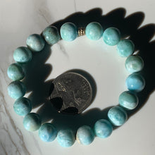 Load image into Gallery viewer, 10mm Larimar Bracelet-Only One!
