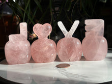 Load image into Gallery viewer, Rose Quartz LOVE Buddies- 4pc SET 834 grams
