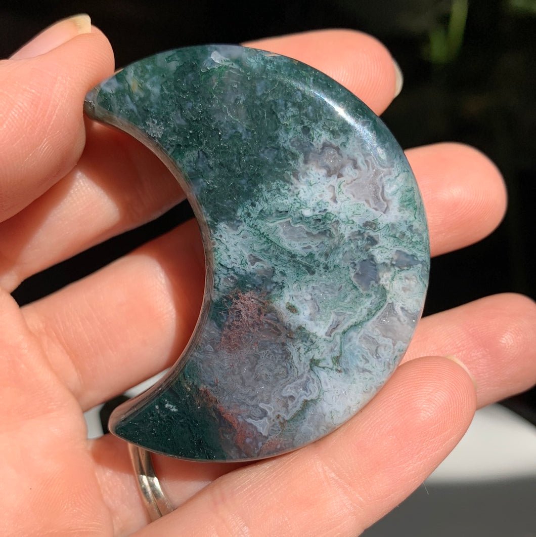 Moss Agate Moon or Standing Star!