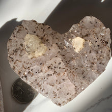 Load image into Gallery viewer, Stunning Amethyst Cluster Geode Hearts- 2 to choose from!
