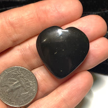 Load image into Gallery viewer, 29mm Shungite Heart Pendant with Hole
