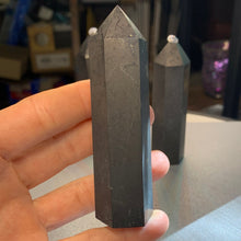 Load image into Gallery viewer, 3” Shungite Point- 3 to choose from!
