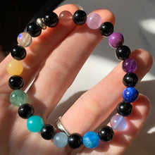 Load image into Gallery viewer, HQ Midnight Rainbow Vibes 7.5&quot; Bracelet
