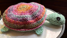 Load image into Gallery viewer, Crocheted Painted Turtle Memory Game
