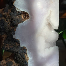Load image into Gallery viewer, 6.7” Pink Amethyst w/1 natural side Tower 672g
