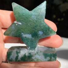 Load image into Gallery viewer, Moss Agate Moon or Standing Star!
