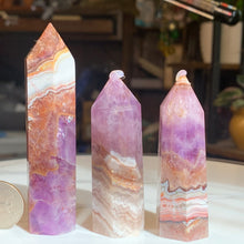 Load image into Gallery viewer, Rare! Amethyst and Crazy Lace Agate Points-3 to choose from!
