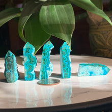Load image into Gallery viewer, Malachite/Chrysocolla Mini Points-Several to choose from!
