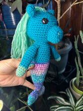 Load image into Gallery viewer, 10” Hippocampus Amigurumi
