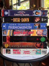 Load image into Gallery viewer, Classic Lot Of 7 Mixed VHS Tapes-Christmas Vacation, Phenomenon , Dusk Before Dawn, Honey I Shrunk the Kids, Last Samurai, Baby’s Day Out
