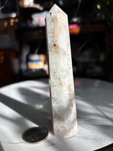 Load image into Gallery viewer, 4.6” White Moonstone Tower
