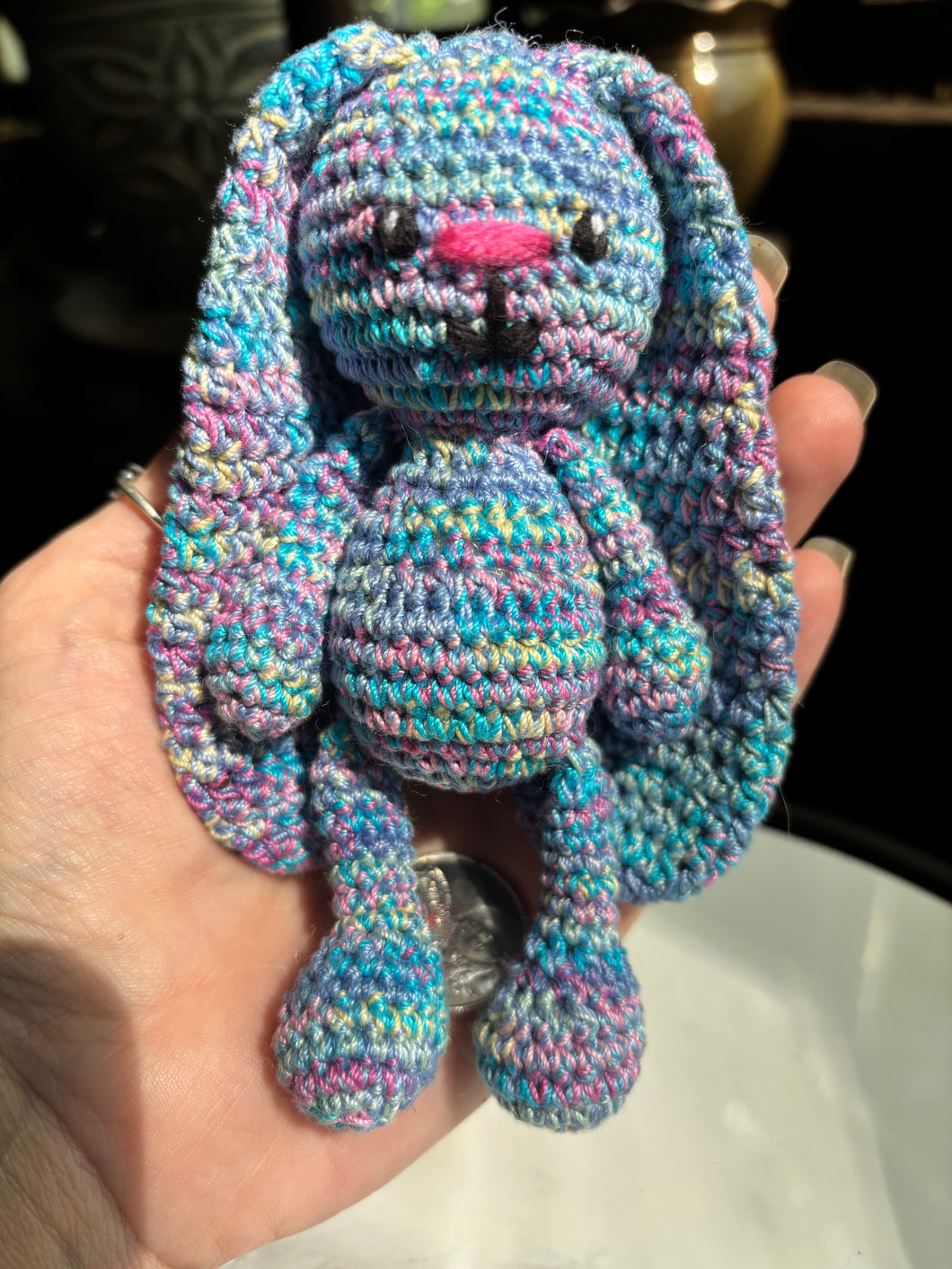 Mini Pastel Rainbow Floppy Ears Bunny 5.2