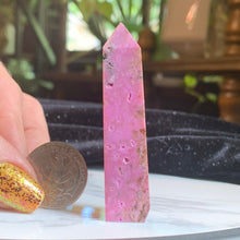 Load image into Gallery viewer, 2.5&quot; Sugilite Small Tower 24 grams- *repaired chipped tip*

