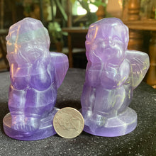 Load image into Gallery viewer, 3.5” Fluorite Sitting Angel Baby
