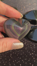 Load and play video in Gallery viewer, Rainbow Obsidian Palm Heart
