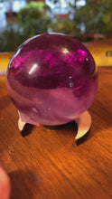 Load and play video in Gallery viewer, Pink Fluorite Sphere
