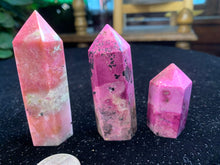 Load image into Gallery viewer, Thulite/Polished Pink Colbalto Calcite Points
