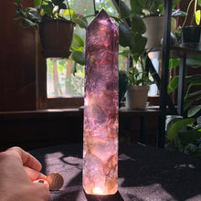 Load image into Gallery viewer, 9.1&quot; Amazing Dendritic Fluorite Tower
