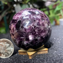 Load image into Gallery viewer, 2&quot; Gem Lepidolite Sphere 194 grams
