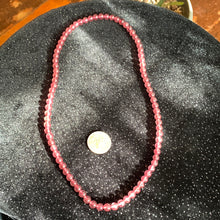 Load image into Gallery viewer, AA Strawberry Quartz Bead Necklace
