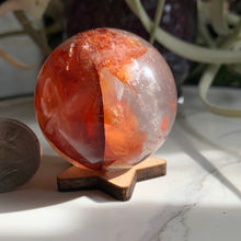Load image into Gallery viewer, 45 mm Fire Quartz Sphere
