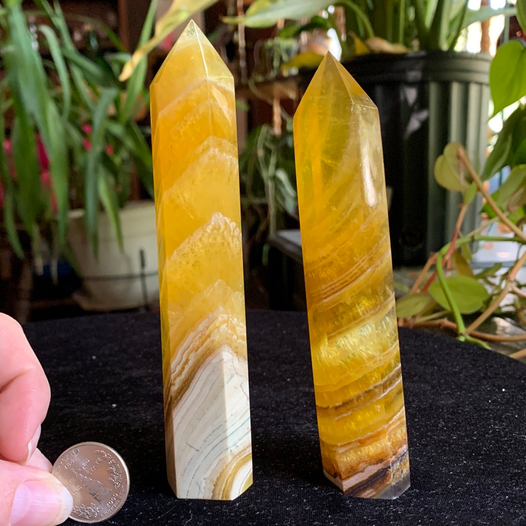 Yellow Fluorite Towers