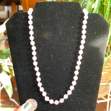 Load image into Gallery viewer, 10” 8mm Rose Quartz Mala style Necklace

