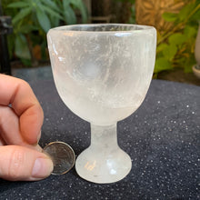 Load image into Gallery viewer, Clear Quartz Goblet 3.75”

