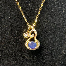 Load image into Gallery viewer, Sapphire Necklace 17.5&quot;
