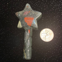 Load image into Gallery viewer, African Bloodstone Star Wand 3.71&quot;
