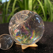 Load image into Gallery viewer, 2.1&quot; Clear Quartz Sphere 220 grams

