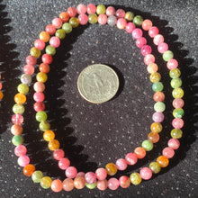 Load image into Gallery viewer, AA Watermelon Tourmaline 6.2mm Bead Necklace
