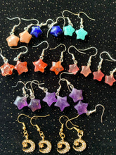 Load image into Gallery viewer, Crystal Star Dangle earrings
