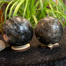 Load image into Gallery viewer, Black Tourmaline Spheres- 2 sizes no
