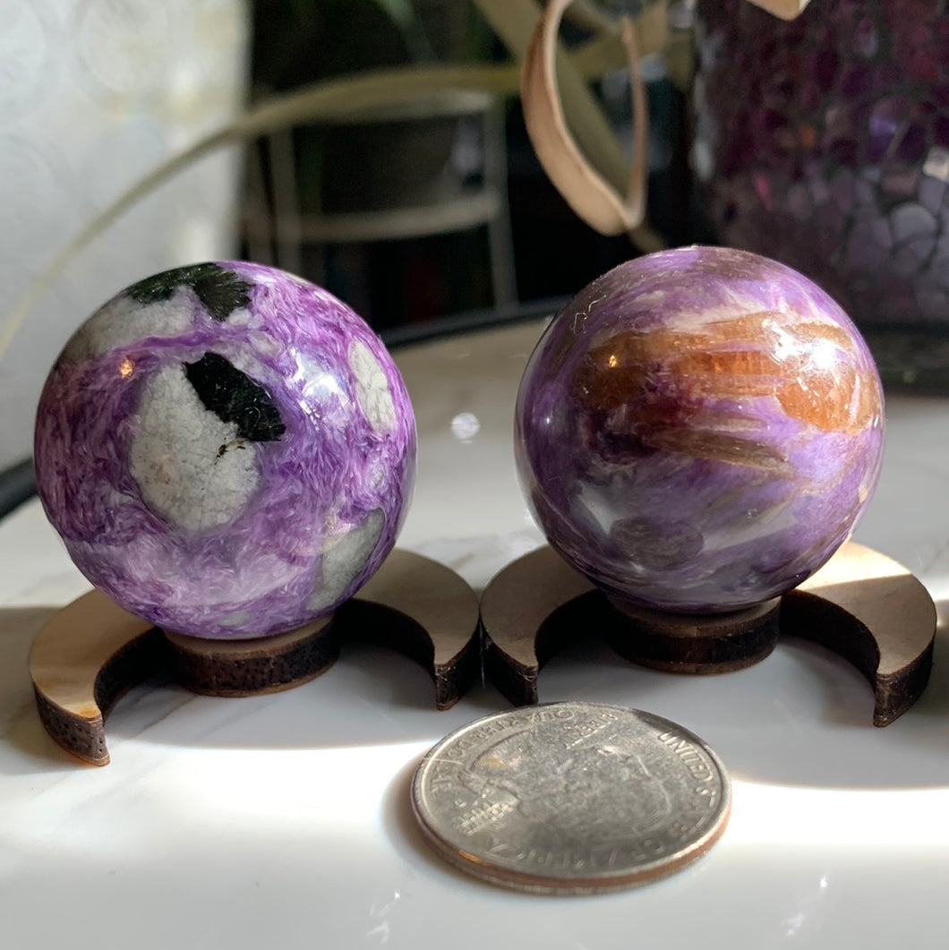 AA Charoite Sphere- 2 Sizes available