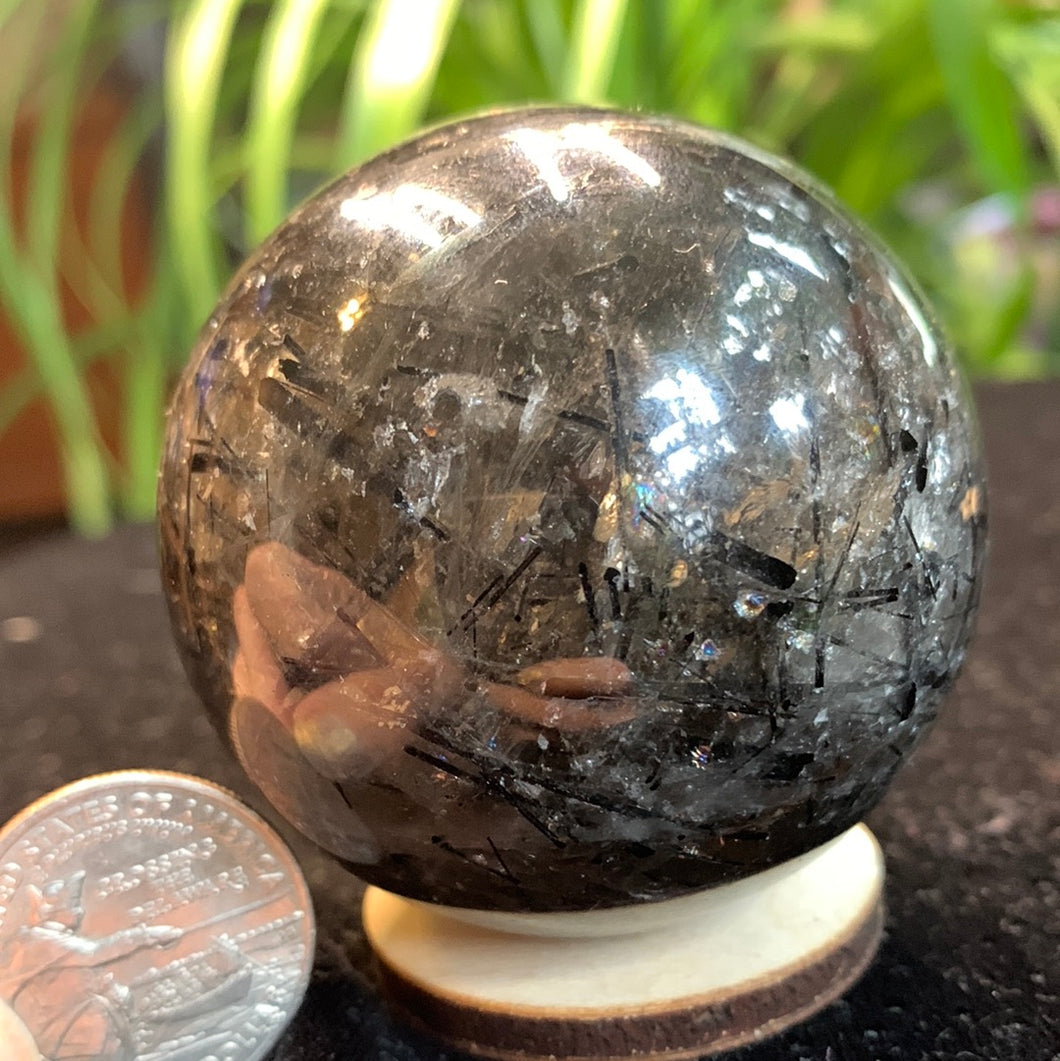 Black Tourmaline Spheres- 2 sizes no